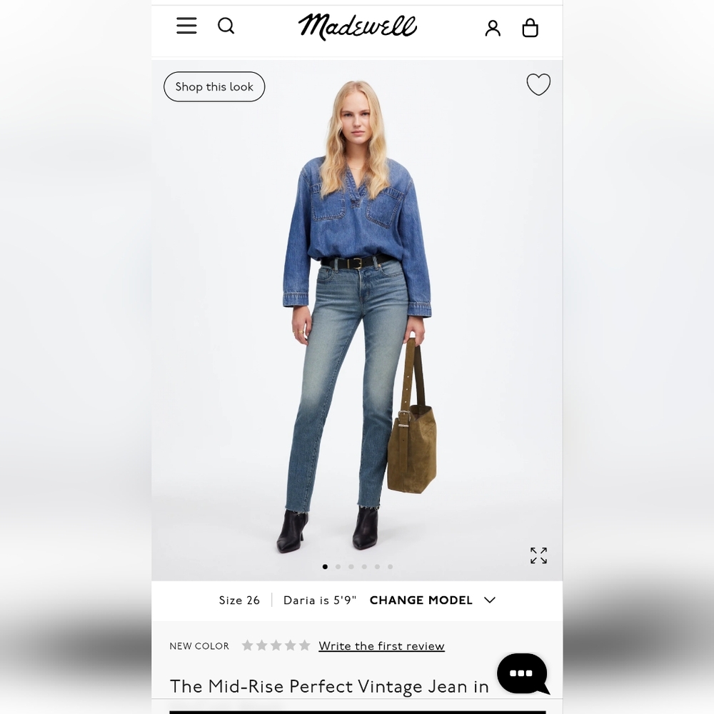 Madewell Perfect Vintage Jeans - Medium Wash